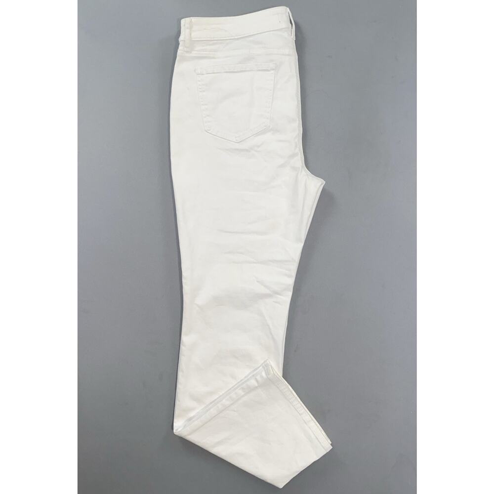 NYDJ Lift/Tuck Marilyn Straight 5-Pocket Stretch Denim Jeans. White, Women's 14 - Picture 3 of 9